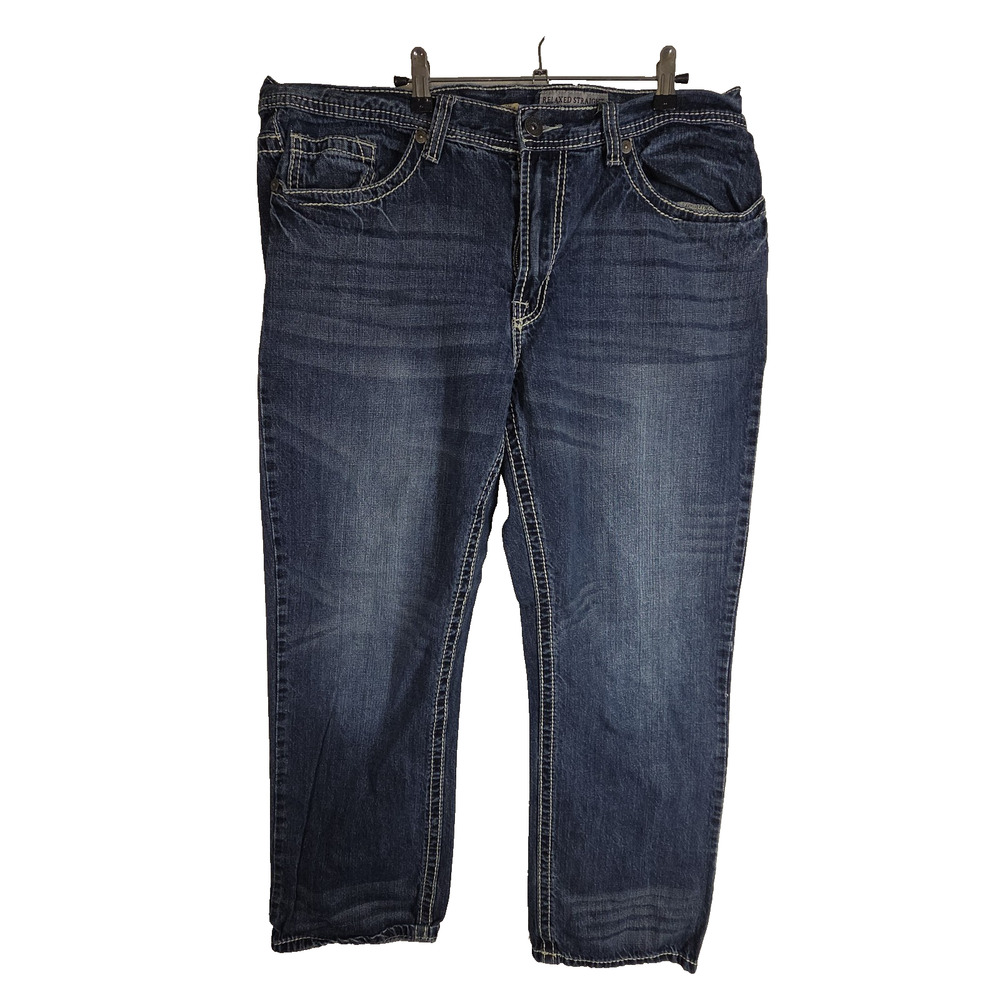 Vtg Faded Glory Mens Relaxed Fit Blue Denim Jeans Size 38x32 Cotton Y2k 2000s